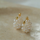 Braided Freshwater Pearl Earrings