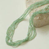 Multi-Layered Mini Aventurine Beaded Necklace