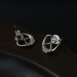 Simple Alkaline Water Bread Stud Earrings