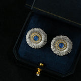 Buccellati-Inspired Daisy Ear Clip Stud Earrings