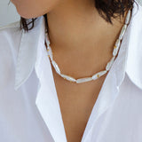 Freshwater Baroque Pearls Overlapping Clavicle Chain