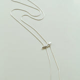 925 Sterling Silver Adjustable Pull-Chain Necklace Minimalist & Versatile Statement Piece