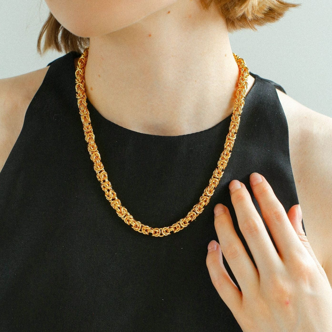 Fashionable Handcrafted Artisan Chunky Chain Necklace