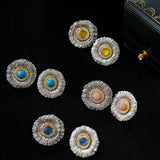 Buccellati-Inspired Daisy Ear Clip Stud Earrings