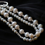 Simple Elegant Ot Pearl Silver Bracelet