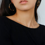 Fashion Tiger Eye Red Agate Hoop Earrings