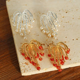 Firework Blossom Pearl Earrings