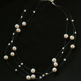 Celestial Dreams Multi-layer Freshwater Pearl Necklace