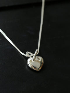 Collana con pendente a cuore in argento 925