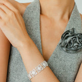 Niche Design Lace Four-leaf Clover Hollow Bracelet