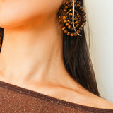 Island Escape Woven Statement Earrings-Single