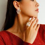 Firework Blossom Pearl Earrings