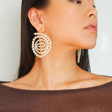 Island Escape Woven Statement Earrings-Single