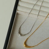 925 Silver Metal Style U-Shape Necklace