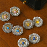 Buccellati-Inspired Daisy Ear Clip Stud Earrings