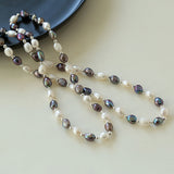 Baroque Mixed Color Pearl Necklace