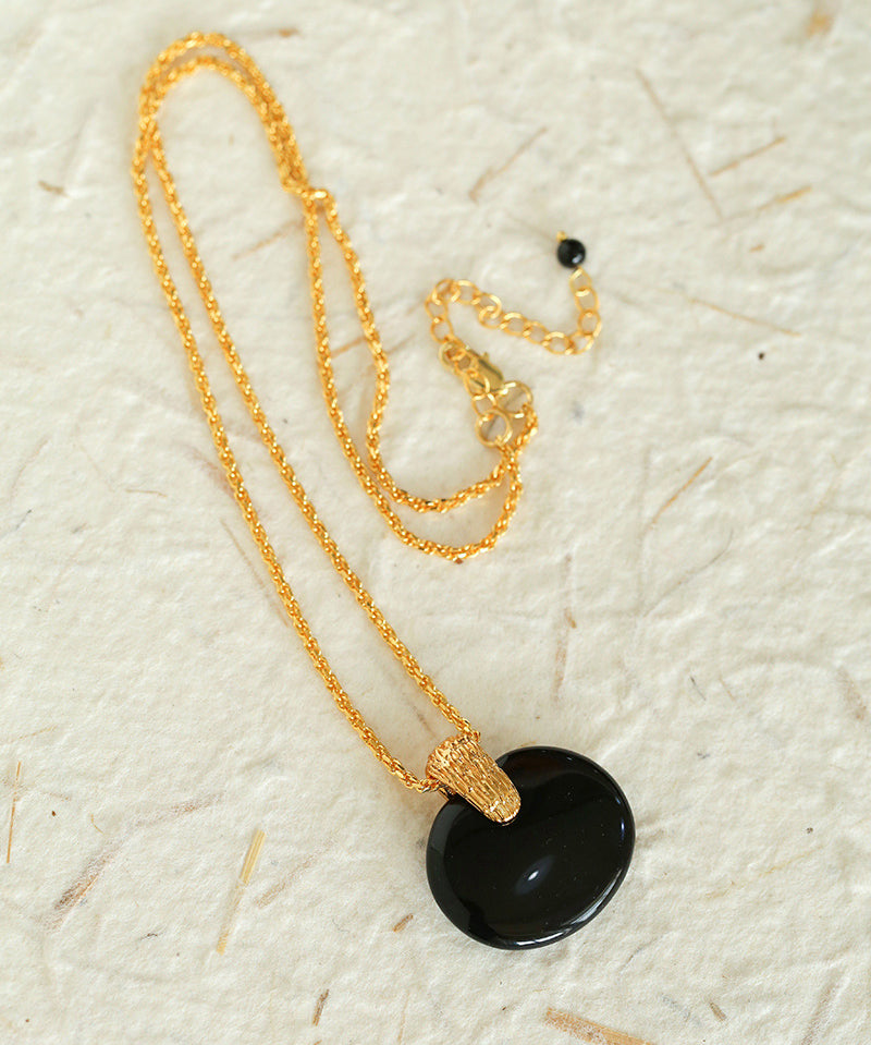 New Chinese Style Agate Peace Knot Pendant Necklace