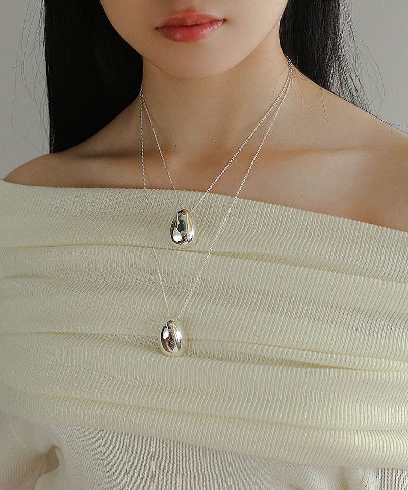 Stylish Large Water Drop Pendant Necklace