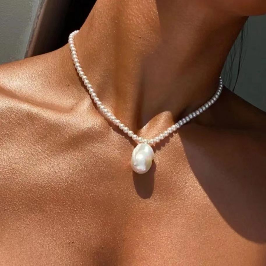 Simple Baroque Pearl Necklaces