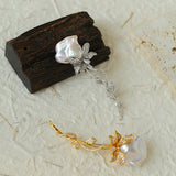 Rose Baroque Pearl Brooches