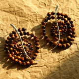 Island Escape Woven Statement Earrings-Single