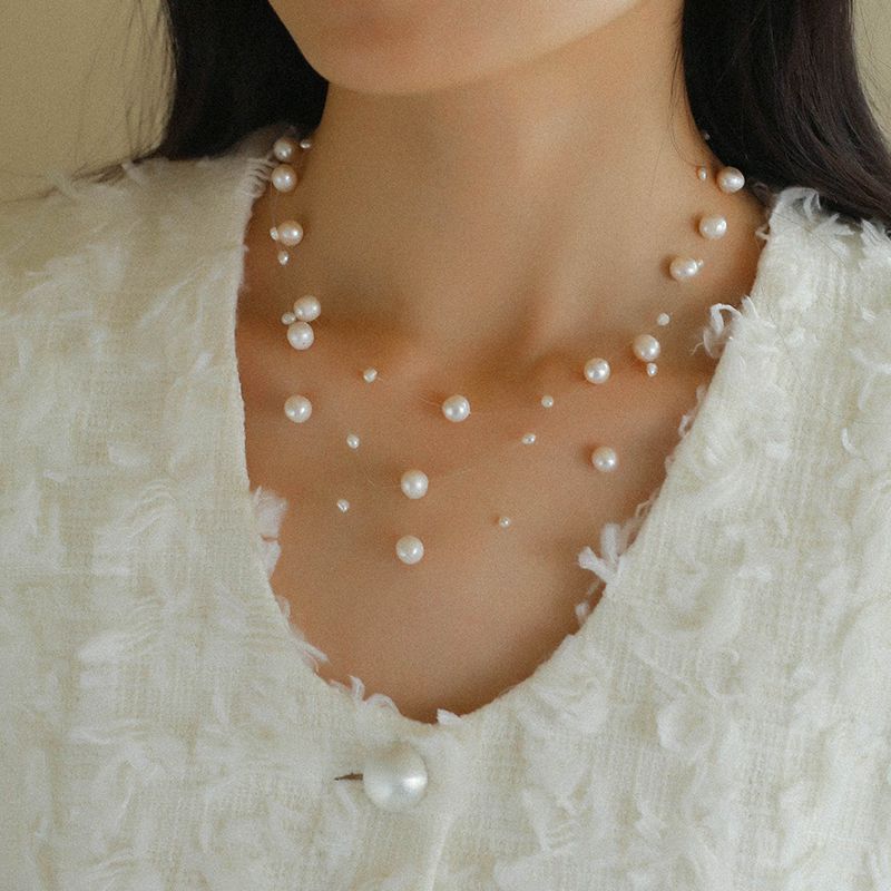 Celestial Dreams Multi-layer Freshwater Pearl Necklace