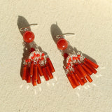 Ethnic Agate Tassel Earrings Traditional Meets Modern