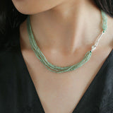 Multi-Layered Mini Aventurine Beaded Necklace