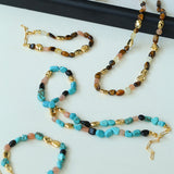 Summer Vacation Vibes Turquoise Beaded Necklace
