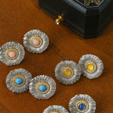 Buccellati-Inspired Daisy Ear Clip Stud Earrings