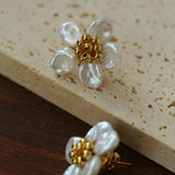 Pearl Floret Stud Earrings