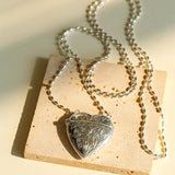 Minimalist Heart Crossbody Pendant Necklace