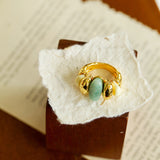 Elegant Azure Amazonite Ring