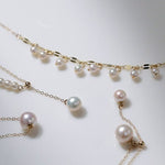 Adorn Series Bell Pearl Tassel Necklace - floysun