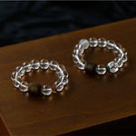 Agarwood Beads White Crystal Citrine Stretch Bracelet - floysun