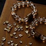 Agarwood Beads White Crystal Citrine Stretch Bracelet - floysun