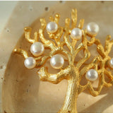 Antique Money Tree Pearl Brooch - floysun