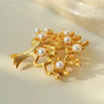 Antique Money Tree Pearl Brooch - floysun