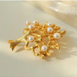 Antique Money Tree Pearl Brooch - floysun