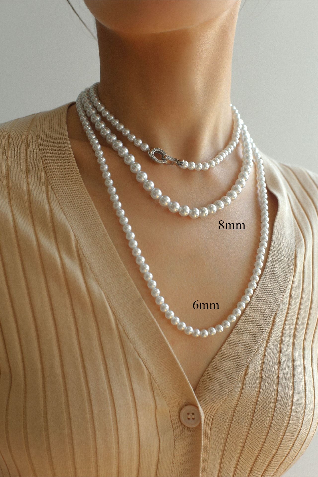 Artificial Australian White Pearl Necklace - floysun