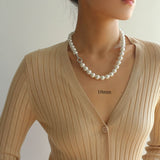 Artificial Australian White Pearl Necklace - floysun