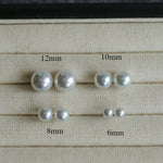 Artificial Australian White Pearl Stud Earrings - floysun