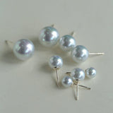 Artificial Australian White Pearl Stud Earrings - floysun