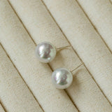 Artificial Australian White Pearl Stud Earrings - floysun