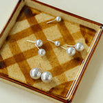 Artificial Australian White Pearl Stud Earrings - floysun