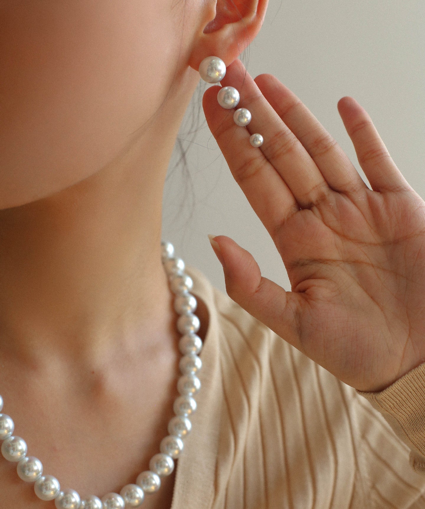 Artificial Australian White Pearl Stud Earrings - floysun