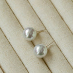 Artificial Australian White Pearl Stud Earrings - floysun