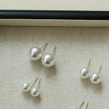 Artificial Australian White Pearl Stud Earrings - floysun