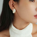 Artisanal Baroque Pearls Earrings - Gold - floysun