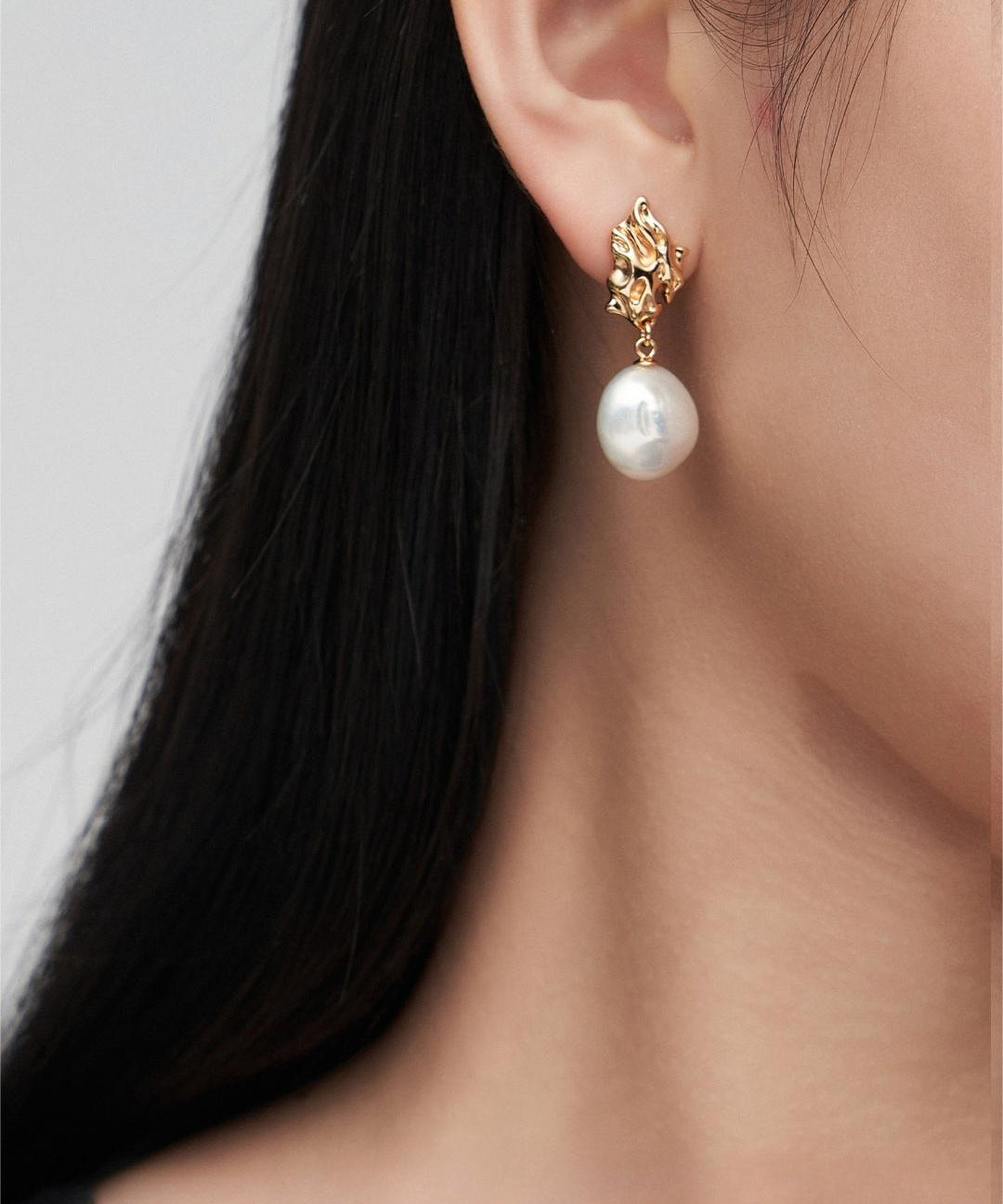 Artistry and Nature Baroque Pearls Drop Earrings - floysun